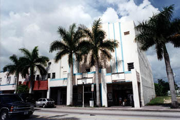 Palms now removed from front of Seminole Theatre.